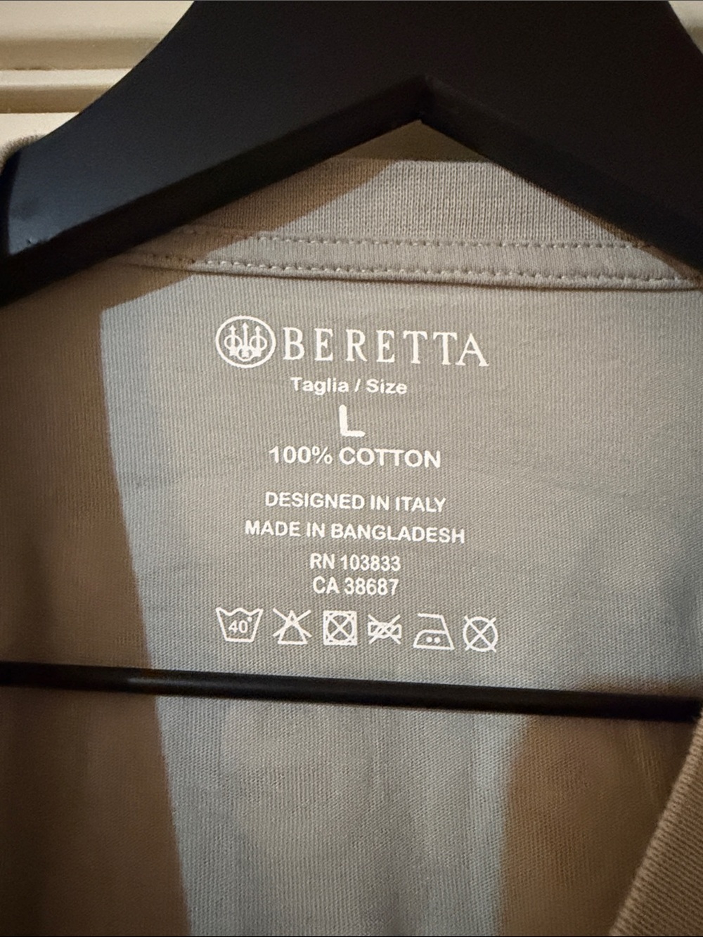 Men's Grey Beretta Tee - Picture 3 of 3